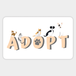 Adopt Don't Shop Magnet